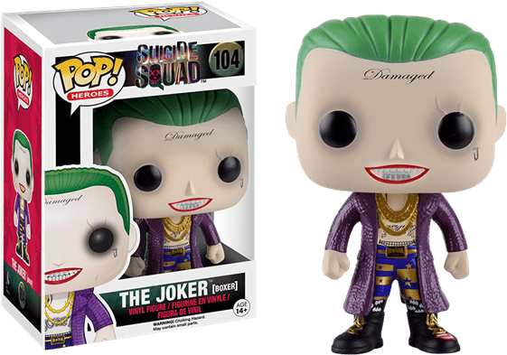 Boxer Joker Pop Vinyl Figure - Pop Vinyl Joker Suicide Squad (600x600), Png Download