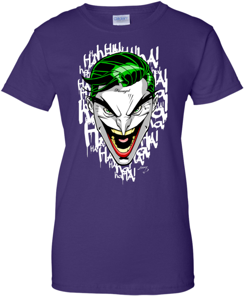 Suicide Squad Joker Shirt Batman Harley Quinn Dc Comics - Shirt (1024x1024), Png Download