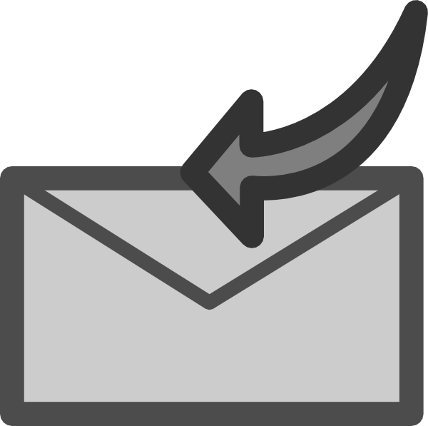 This Free Clipart Png Design Of Recieve Mail Clipart - Outgoing Mail Clip Art (600x597), Png Download