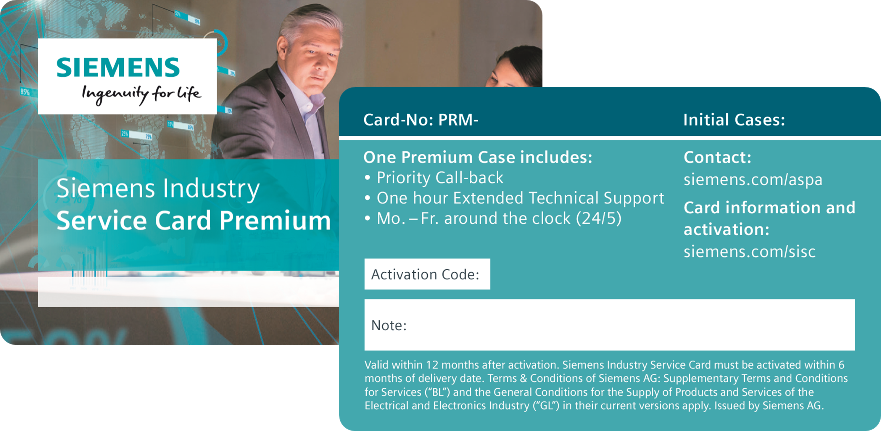 Service Card - Premium - Service Card (2977x1456), Png Download
