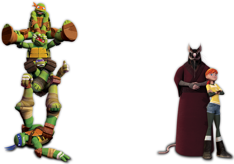 We're - Teenage Mutant Ninja Turtles Characters Png (941x661), Png Download