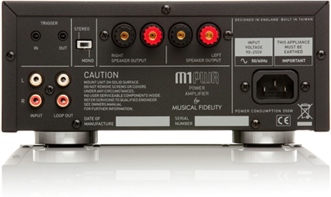 3 M1pwr-rear - Musical Fidelity V90 Amplifier (600x287), Png Download