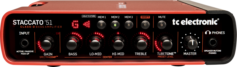 Staccato'51 - Tc Electronic Bass Amp (800x227), Png Download