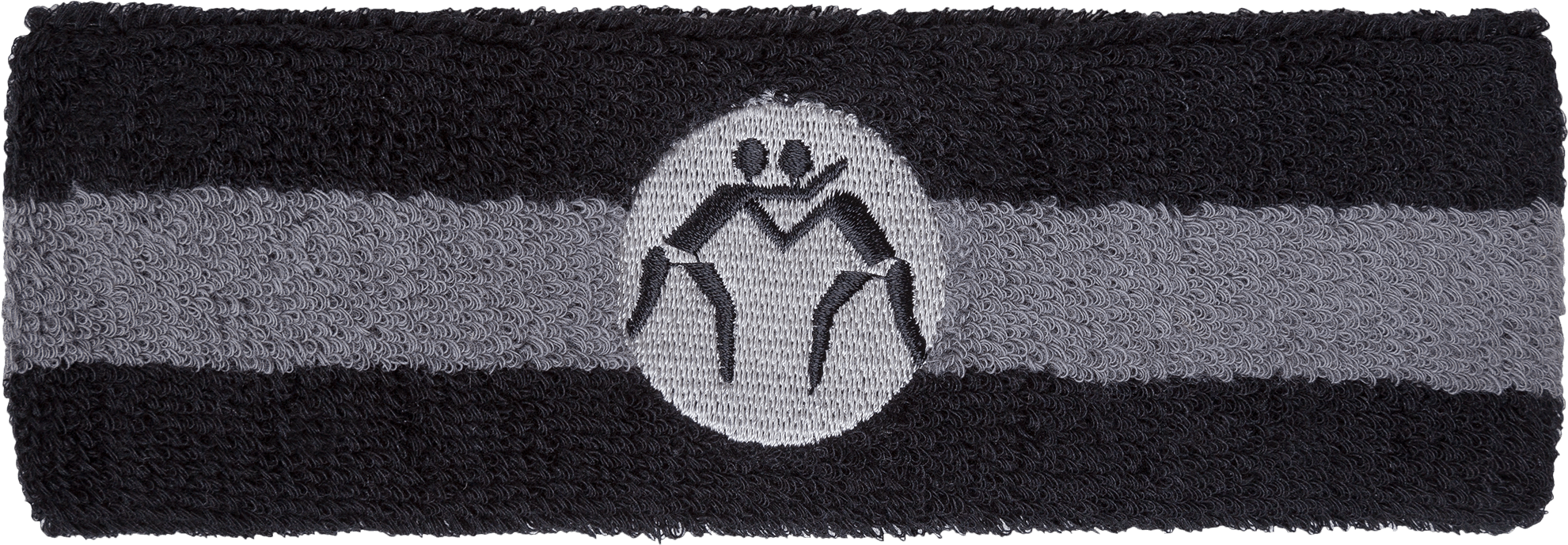 Wrestlingmart Head Band Black Grey Main - Emblem (2000x2000), Png Download