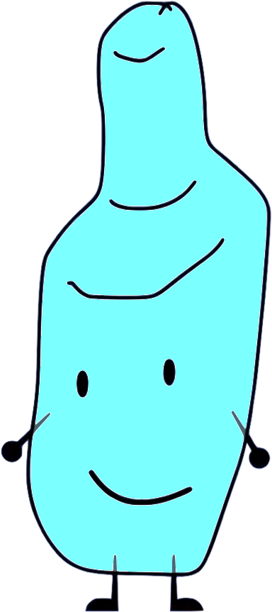Water Clipart Bfdi - Battle For Dream Island Bottle (404x881), Png Download