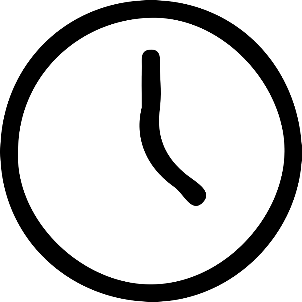Png File Svg - Clock Icon (981x980), Png Download