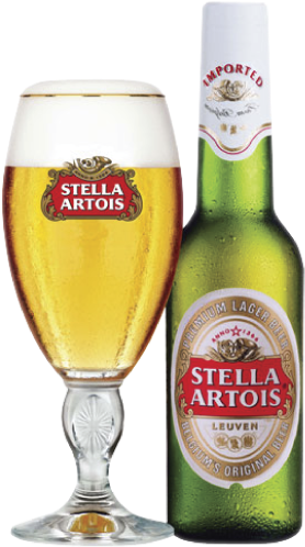 Stella Artois Bottle Png - Stella Artois 40 Cl Beer Glasses Set (850x510), Png Download