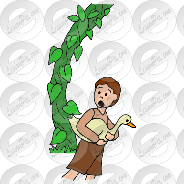 Green Leaves Clipart Jack And The Beanstalk (380x380), Png Download