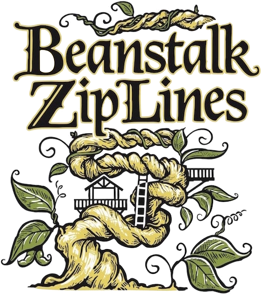 Bean Stalk Zip Lines Of Morganton - Illustration (531x624), Png Download