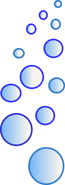 Lots Of Blue Bubbles 23 Svg Clip Arts 210 X 595 Px (210x595), Png Download