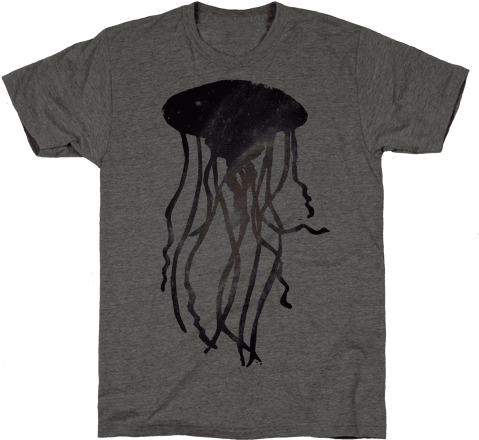 Galactic Jellyfish Mens T-shirt - Jellyfish Type Tee (484x484), Png Download