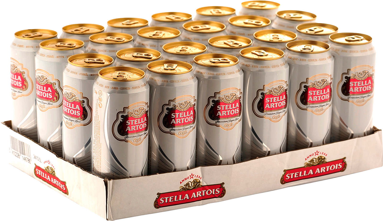 Stella Artois Cans 500ml 24 Case - Stella 24 Case Cans (1600x2000), Png Download