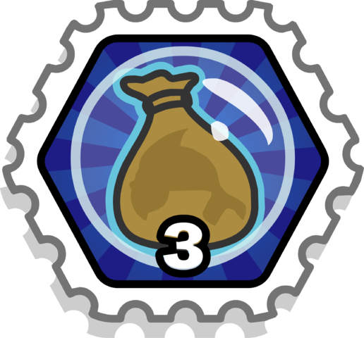 3 Coins Bubbles Stamp - 3 Coin Bubbles Stamp (516x480), Png Download
