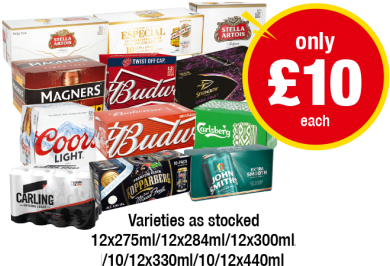 Stella Artois - Budweiser 4 X 300ml (450x296), Png Download