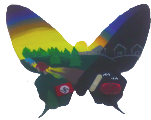 "night In The Ghetto" Butterfly Project - Night In The Ghetto Butterfly (540x419), Png Download