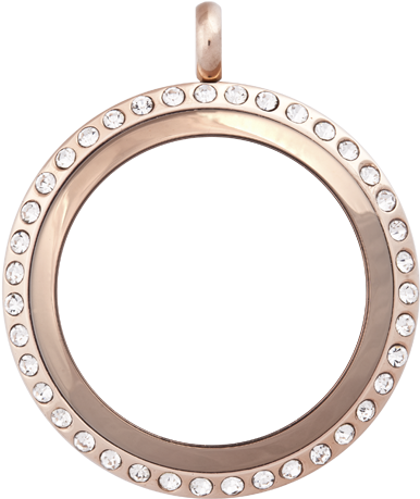 Jenni B Charmed - Floating Locket Gold (500x500), Png Download