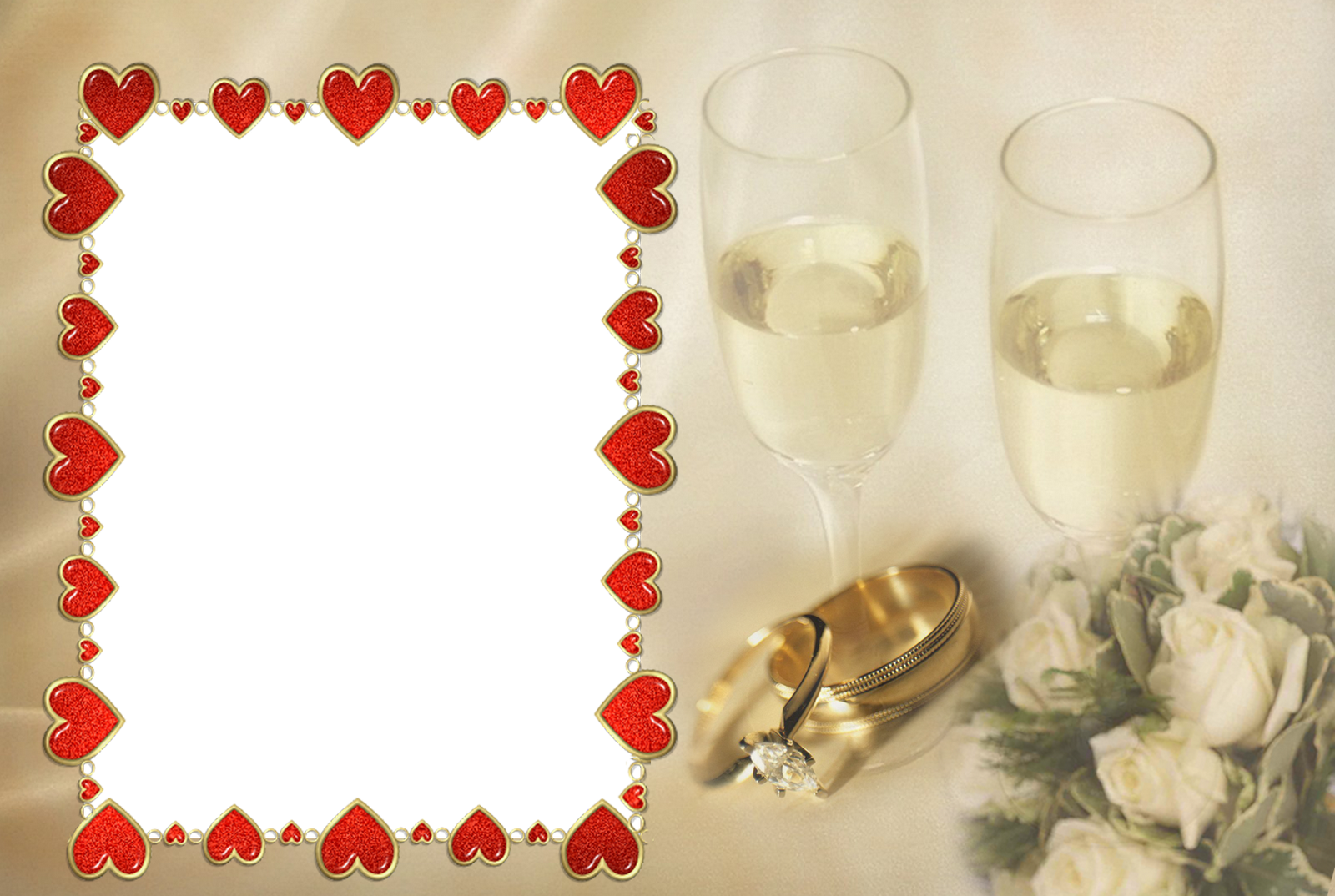 6 Frames Png Casamento - Wedding (1600x1074), Png Download