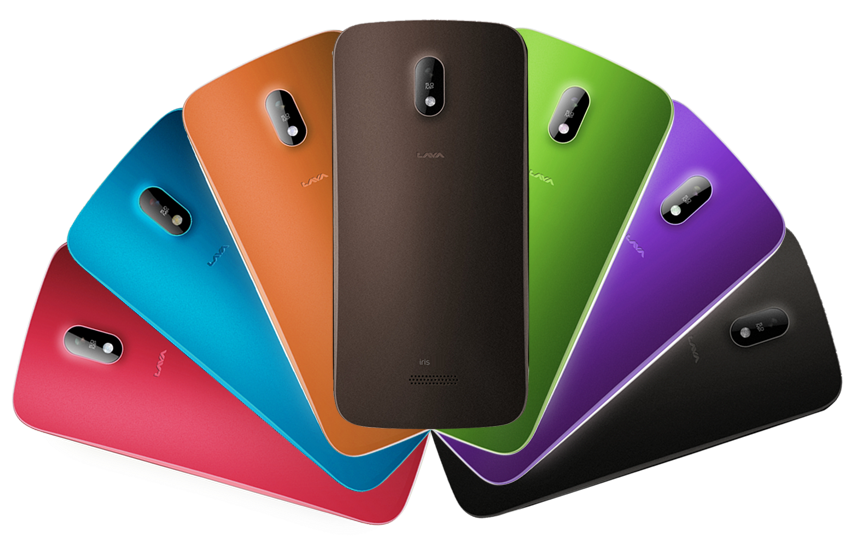 With Interchangable Back Panels Change To Colours Of - Lava Iris 450 P Back Cover (850x700), Png Download