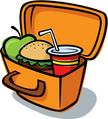 Lunch Box Clipart - Clip Art Lunch Box (362x399), Png Download