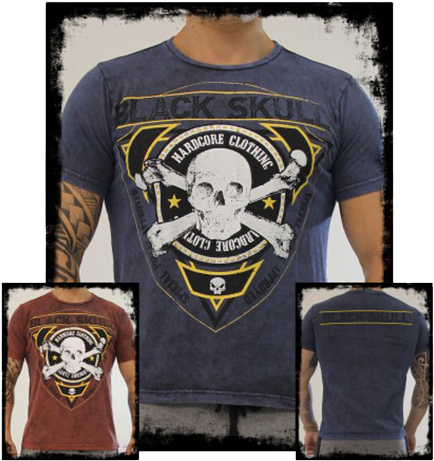 Tshirt Cross Bones Blue - T-shirt (575x545), Png Download