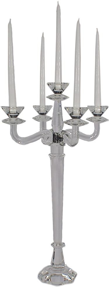 Curate Crystal Candelabra Candles (864x1125), Png Download