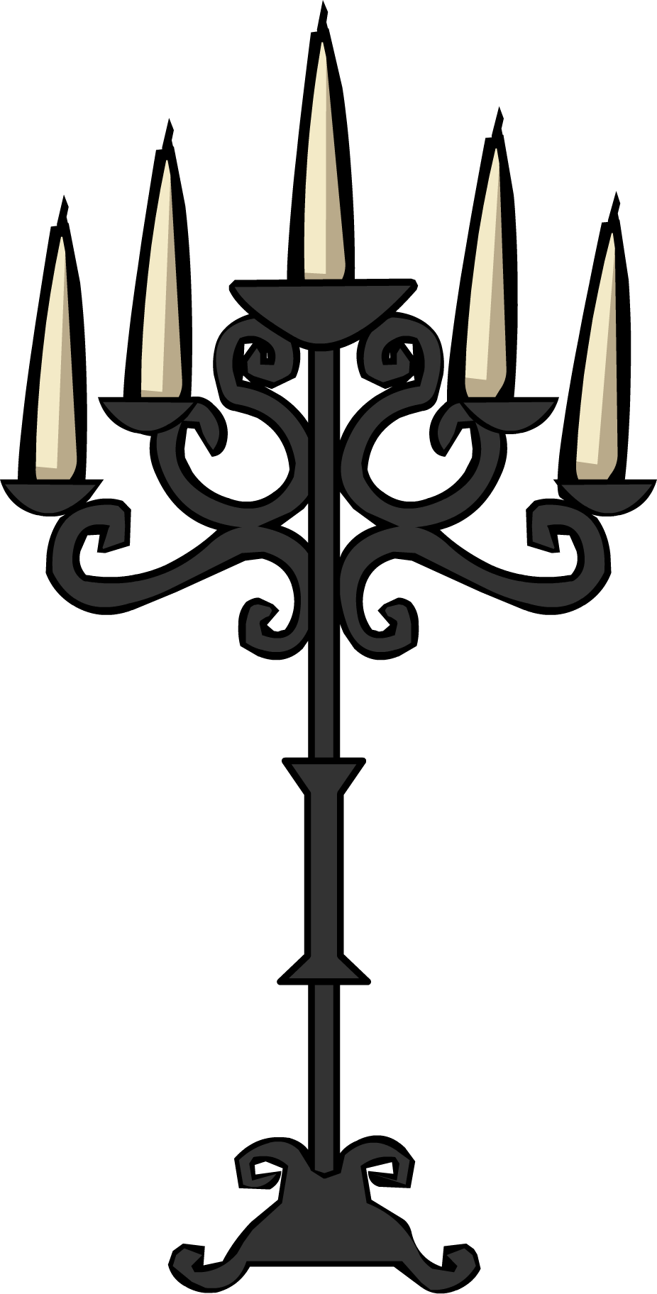 Candelabra - Club Penguin Candelabra (926x1824), Png Download