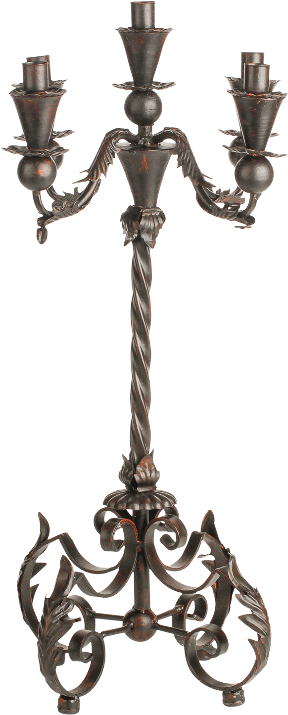 Morticia Candelabra - Antique (980x1603), Png Download