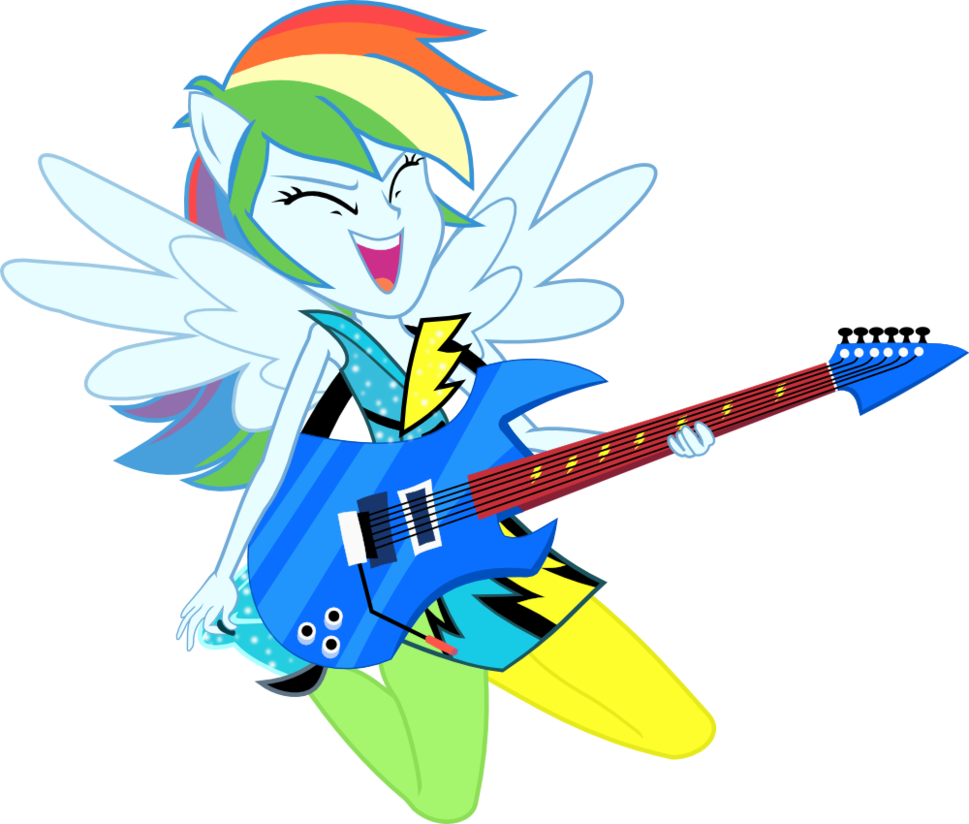 File History - Mlp Equestria Girls Rainbow Rocks Rainbow Dash (969x824), Png Download