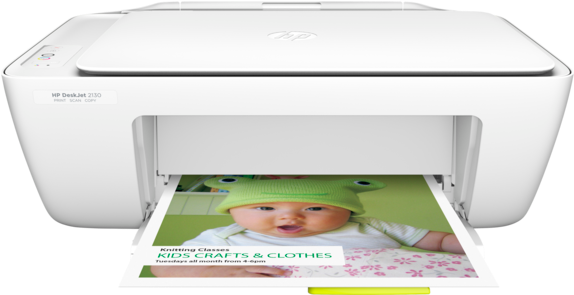 Center - Hp Deskjet 2130 All-in-one Inkjet Printer (573x430), Png Download