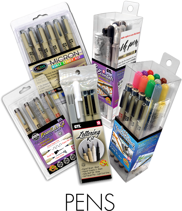 Ij Pens Button - Bible Journaling 17 Piece Set - Micron Gellyroll (864x864), Png Download