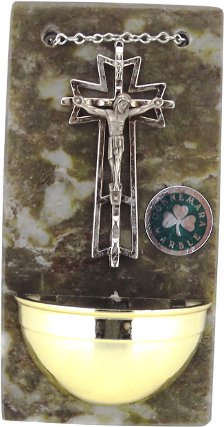 350 Gilt Bowl Holy Water Font - Cross (800x800), Png Download