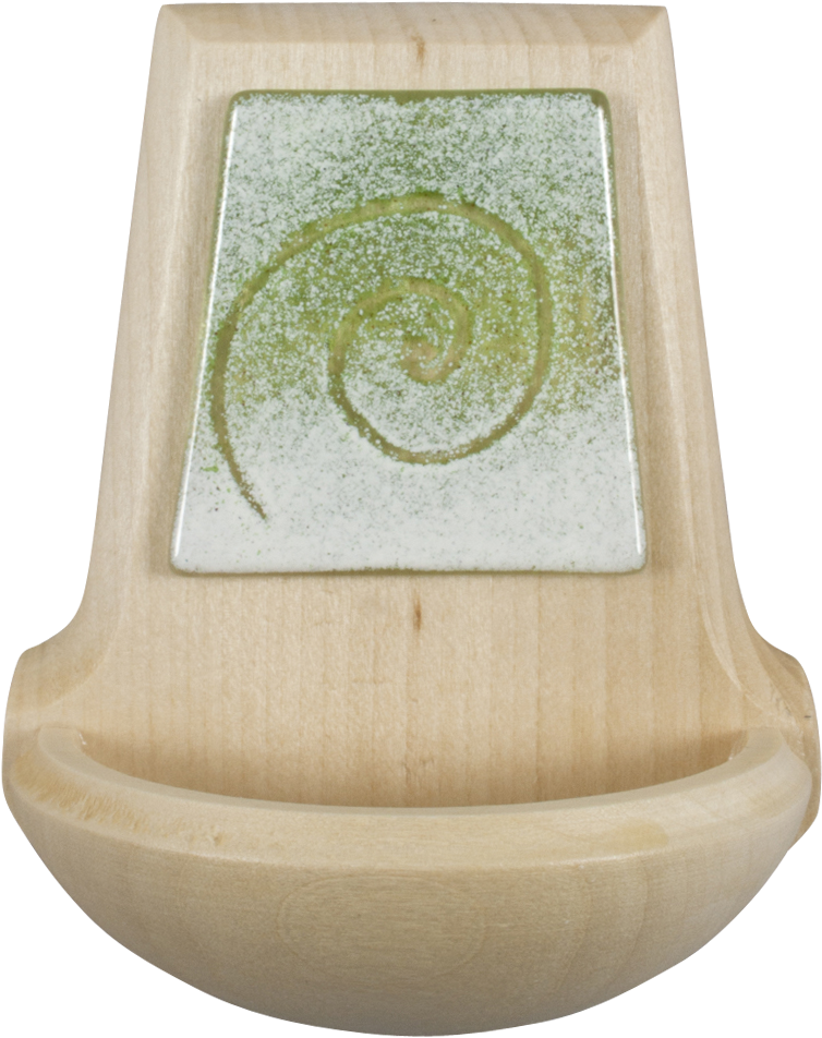 Holy Water Font - Motivationsgeschenke Weihwasserkessel Holz Glasauflage (802x1001), Png Download