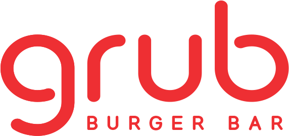 The New Grub Burger Bar Logo - Grub Burger Bar Logo (595x296), Png Download