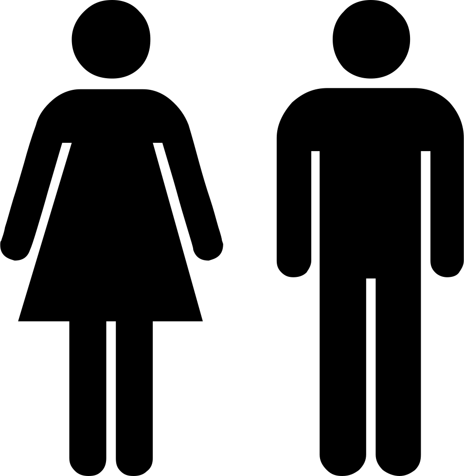 Png File - Male And Female Toilet Signs (954x980), Png Download