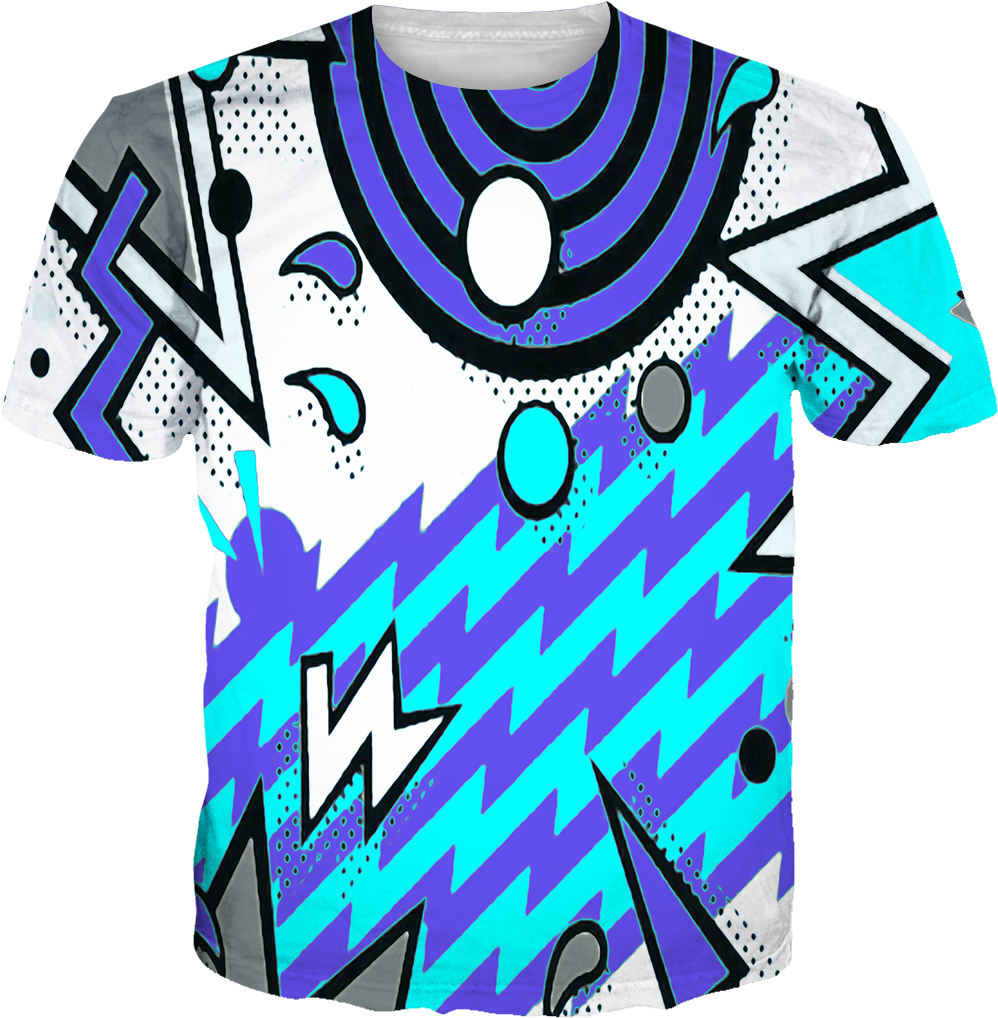 Fresh Prince 5 90s White Pattern All Over Tee - 1990s (1024x1024), Png Download