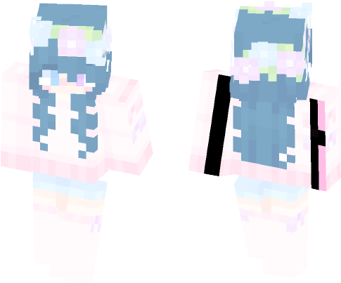 Flower Crown Minecraft Skins - Skin Minecraft Izumi Sagiri (584x497), Png Download