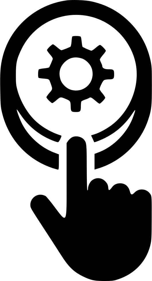 Push Button Press Button Settings Configuration Reset - Icon (530x980), Png Download