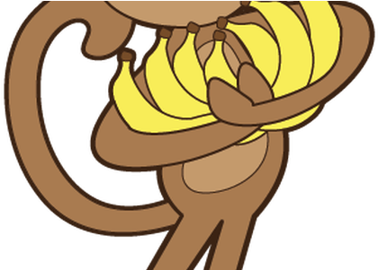 Banner Free Download Bananas Clipart Monkey - Oklahoma University 1-1/2" Labels (450x300), Png Download