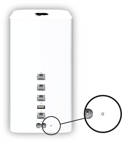 11ac Or - Factory Reset Airport Extreme (409x471), Png Download