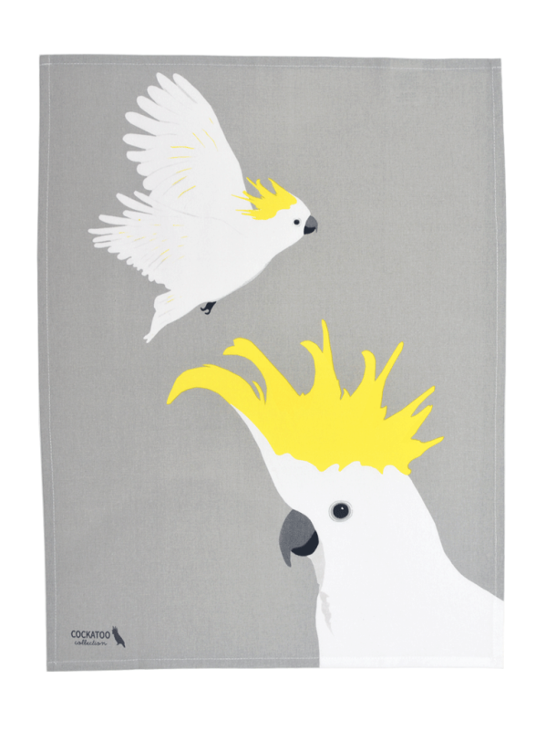 Cockatoo Australian Birds Tea Towel - Bird (800x800), Png Download