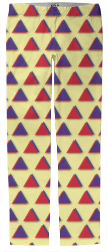 '90s-inspired Triangles On Pastel Yellow Trouser $125 - Hexagon Beehive (400x521), Png Download