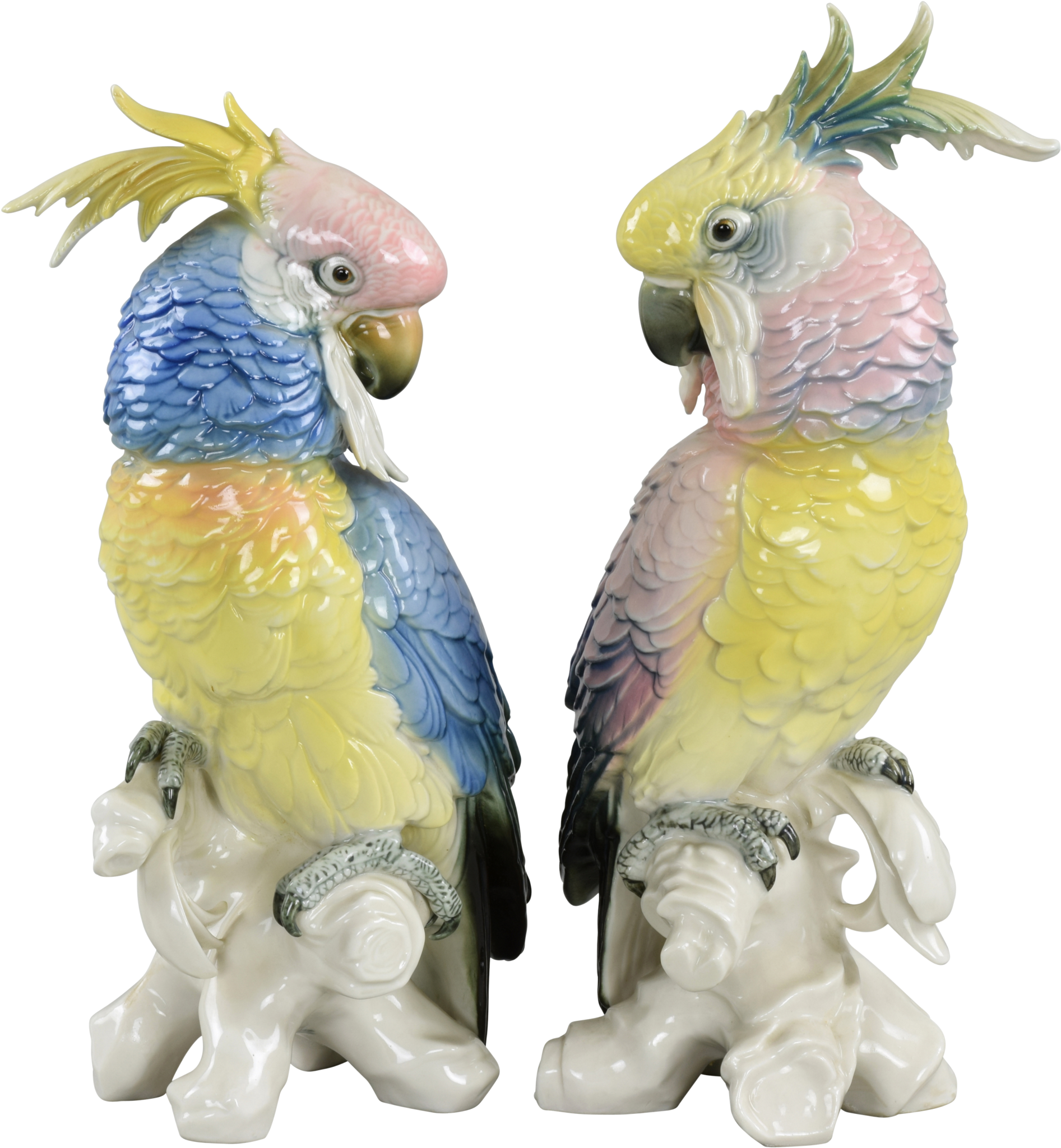 Pair Karl Ens Vintage Porcelain Cockatoos 1919-1945 - Karl Ens Cockatoo (2048x2048), Png Download