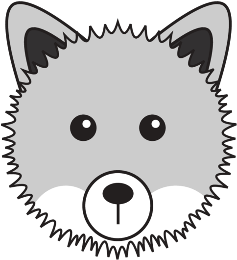 Animaru Arctic Fox - Giclee Painting: Akita, 16x12in. (800x800), Png Download