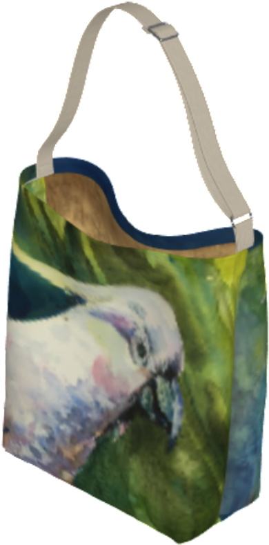 Cockatoo Soft Neoprene Tote - Tote Bag (800x1252), Png Download
