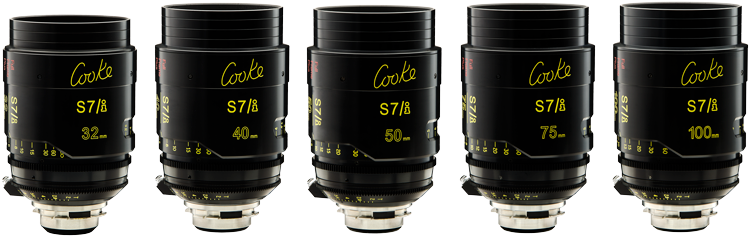 Cooke Brings S7/i Purpose-built Full Frame Lenses To - Cooke S7i Lenses Set (800x331), Png Download