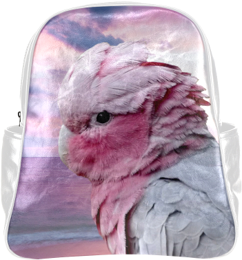 Galah Cockatoo Multi-pockets Backpack - Galah Cockatoo Rundes Kissen (500x500), Png Download