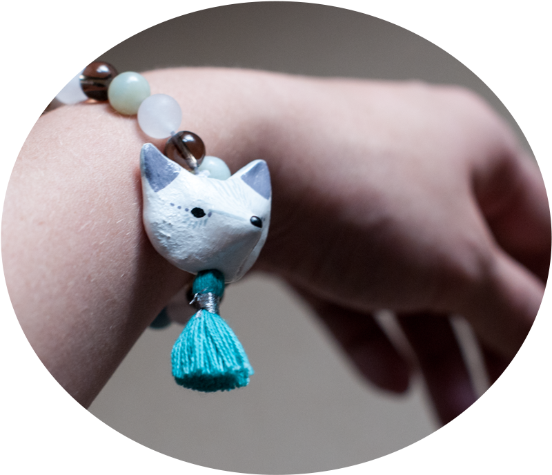 Sacred Arctic Fox Mala Bracelet (1200x800), Png Download