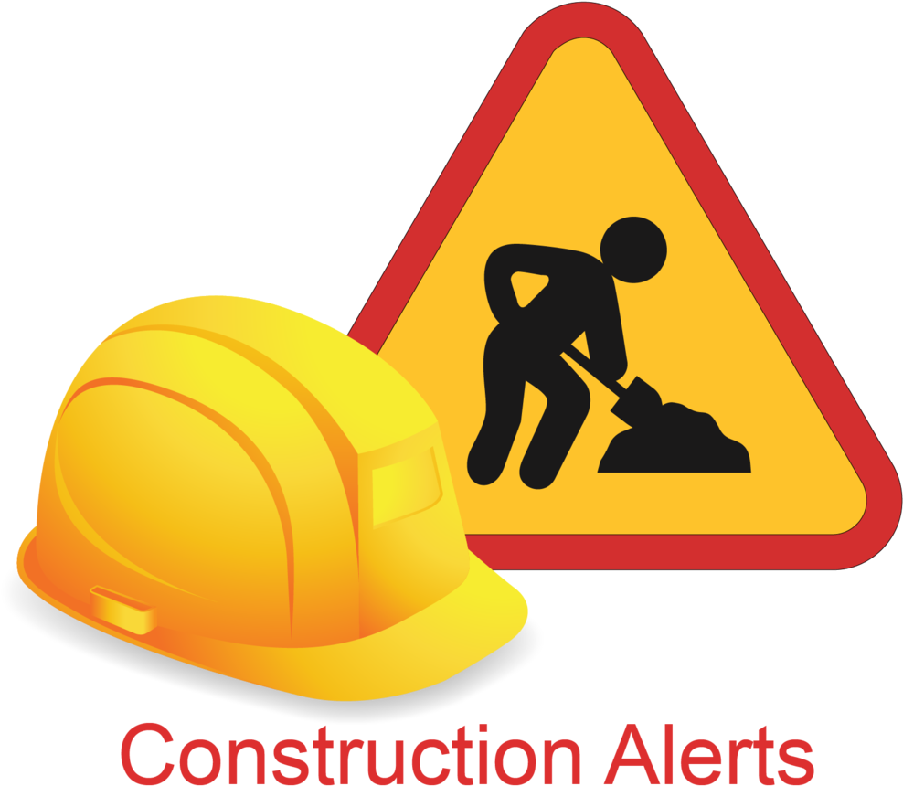 Construction Alert Red-01 - Construction Alert (1000x900), Png Download