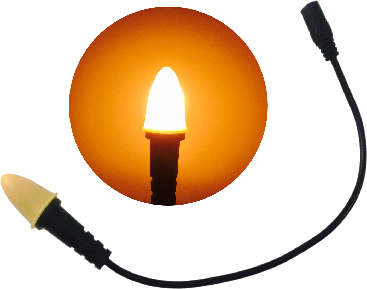 Eel Enhanced Effects Light, Cfl1 Candle Flame Light - Light (1500x1500), Png Download