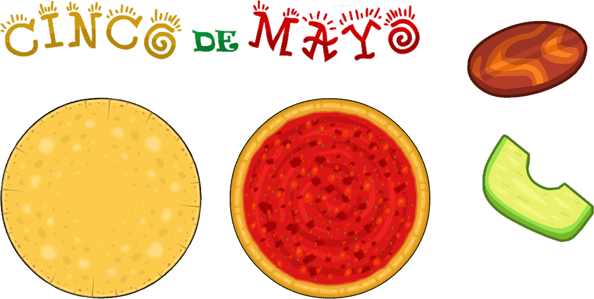 Cinco De Mayo Ingredients - Papa's Pizzeria Hd Cinco De Mayo (1260x650), Png Download